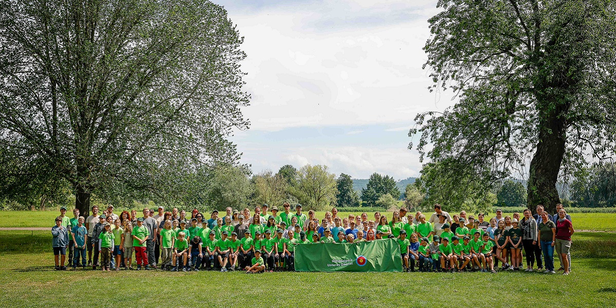 Teilnehmerinnen und Teilnehmer des 21. Brandenburger Junior-Ranger-Camps.