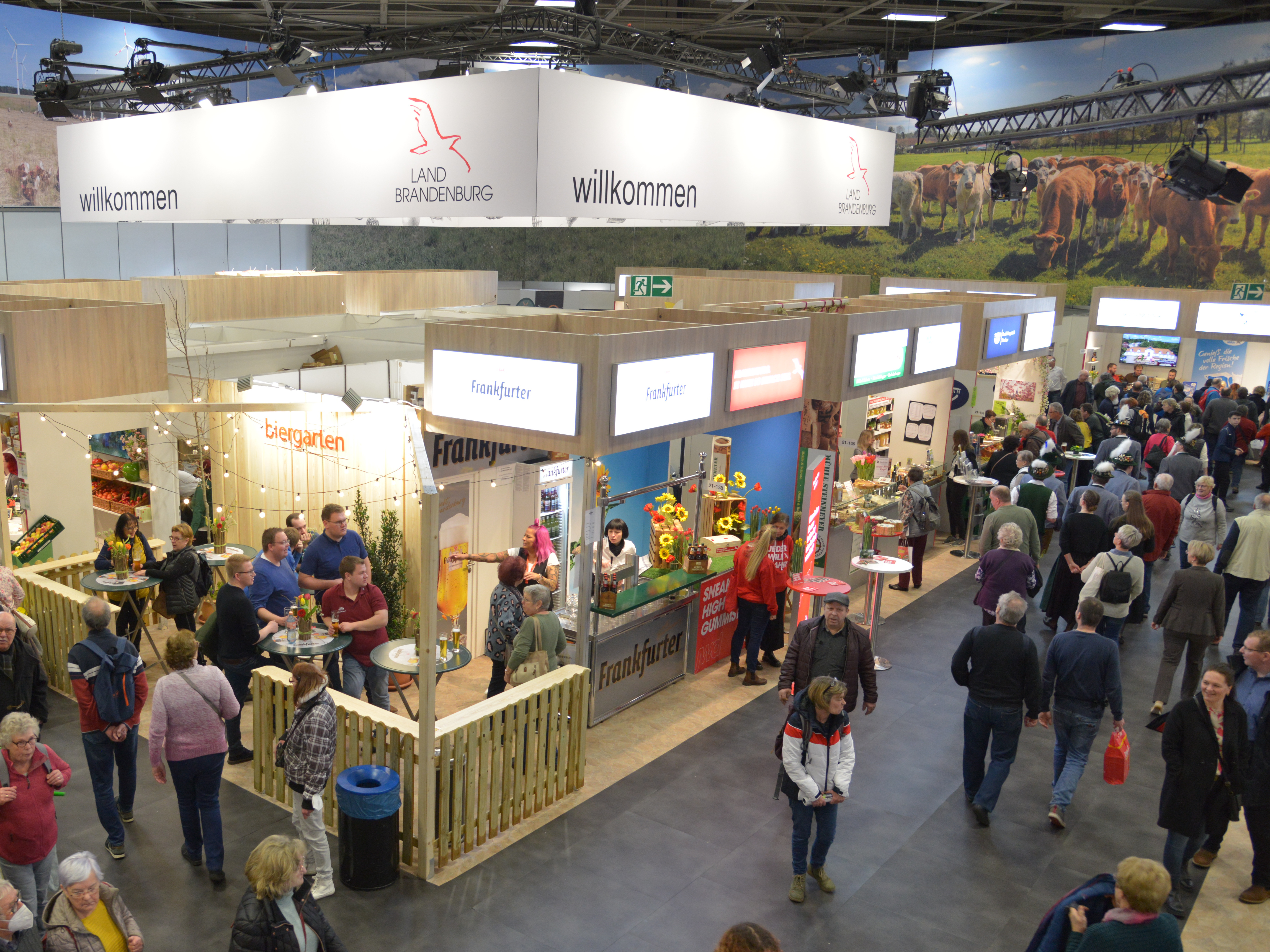 Grüne Woche: Blick in die Brandenburg-Halle 2023.