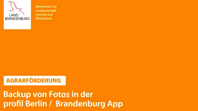 Backup von Fotos in der profil Berlin/Brandenburg App