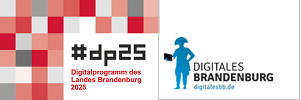 Banner mit Logo und Schriftzug Digitalprogramm 2025