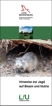 Bild vergrößern (Bild: Titel Faltblatt Bejagung von Bisam und Nutria)